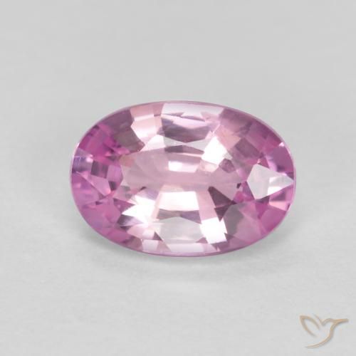 0.43ct Natural Púrpura uva muy claro Zafiro, Ovalada, VS
