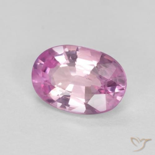 Zafiro Púrpura uva muy claro natural de 0.43 ct, Ovalada, VS
