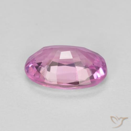 Zafiro Púrpura uva muy claro natural de 0.43 ct, Ovalada, VS