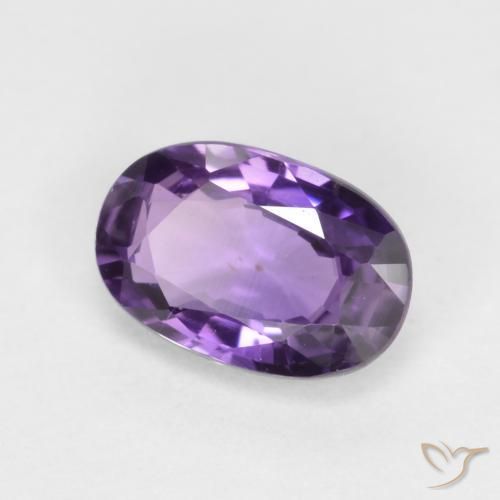 Zafiro Violeta rosado natural de 0.47 ct, Ovalada, VS