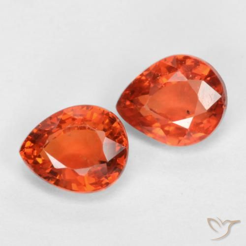 0.92ctw Natural Rojo medio Zafiro, En forma de pera, VS