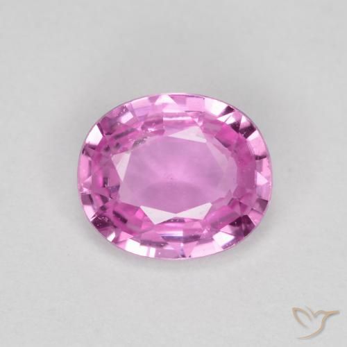 0.63ct Natural Rosado púrpura Zafiro, Ovalada, VS