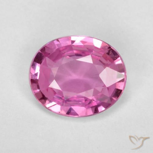 0.66ct Natural Rosado púrpura Zafiro, Ovalada, VS