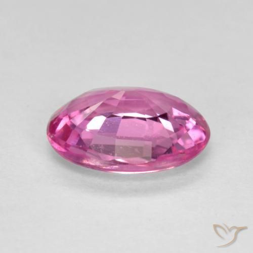 Zafiro Rosado púrpura natural de 0.66 ct, Ovalada, VS