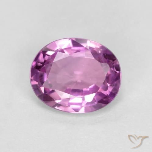 0.43ct Natural Púrpura medio Zafiro, Ovalada, VVS-VS