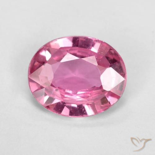 0.59ct Natural Púrpura rosado Zafiro, Ovalada, VS