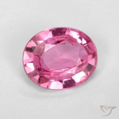 Zafiro Púrpura rosado natural de 0.59 ct, Ovalada, VS