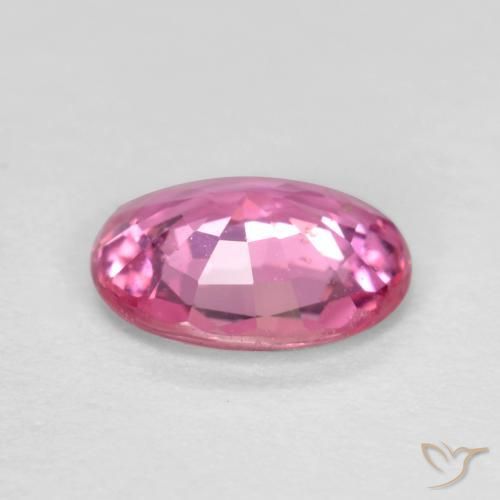 Zafiro Púrpura rosado natural de 0.59 ct, Ovalada, VS