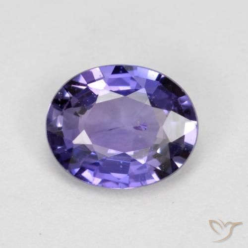 0.47ct Natural Púrpura oscuro Zafiro, Ovalada, VS-SI
