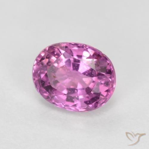 Zafiro Púrpura rosado natural de 0.48 ct, Ovalada, VS