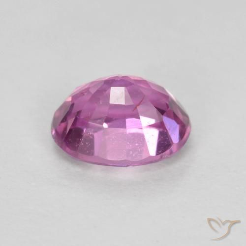 Zafiro Púrpura rosado natural de 0.48 ct, Ovalada, VS