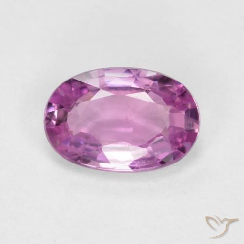 0.44ct Natural Rosado púrpura Zafiro, Ovalada, VS