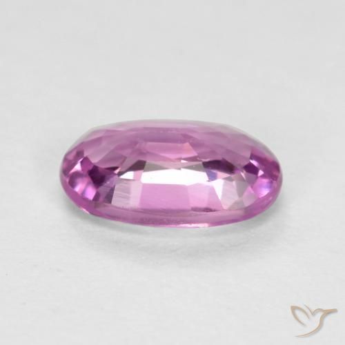 Zafiro Rosado púrpura natural de 0.44 ct, Ovalada, VS
