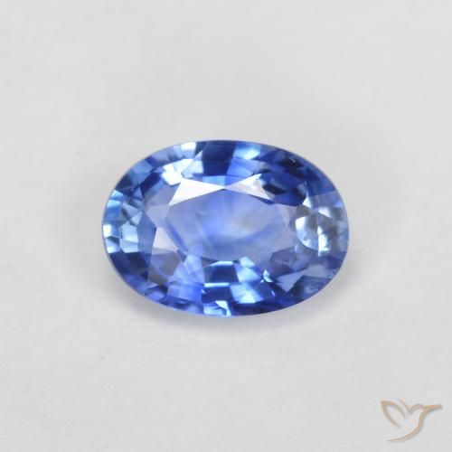 0.54ct Natural Azul oscuro medio Zafiro, Ovalada, VS