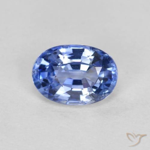 0.55ct Natural Azul oscuro medio Zafiro, Ovalada, VVS-VS
