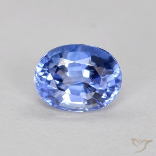 0.50ct Natural Azul oscuro Zafiro, Ovalada, VVS-VS