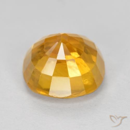 Zafiro Dorado oscuro natural de 3.25 ct, Forma Cojín, VS-SI