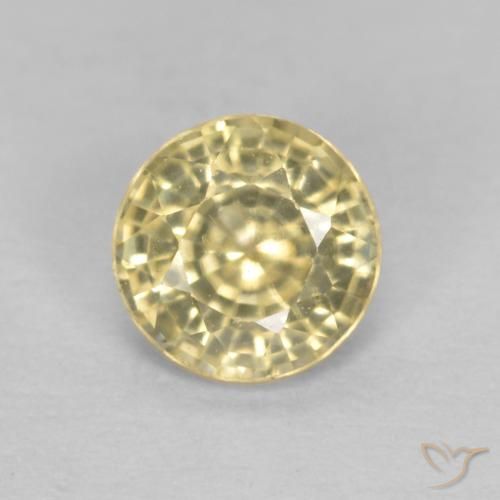 0.52ct Natural Crema Zafiro, Redondo, VS