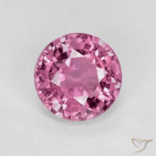 0.55ct Natural Púrpura medio Zafiro, Redondo, VS-SI