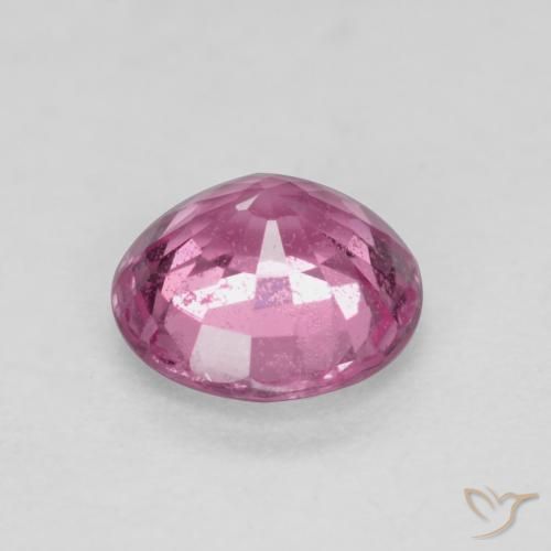 Zafiro Púrpura medio natural de 0.55 ct, Redondo, VS-SI