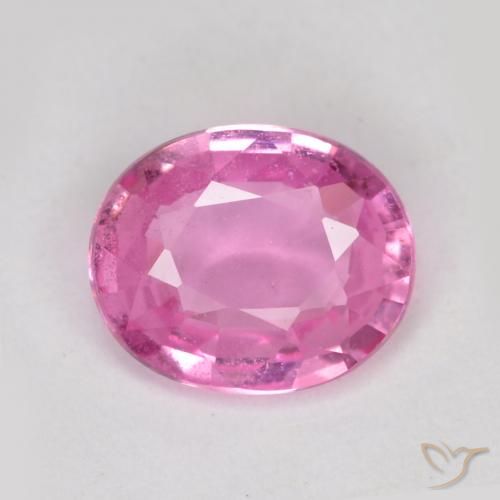0.70ct Natural Rosado púrpura real Zafiro, Ovalada, VS-SI