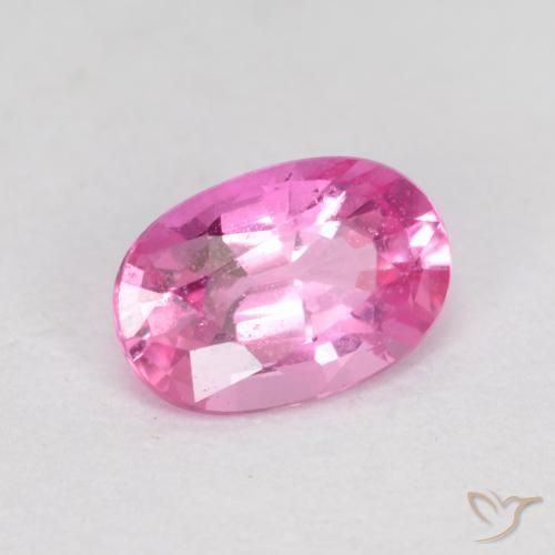 Zafiro Púrpura medio natural de 0.63 ct, Ovalada, VS-SI