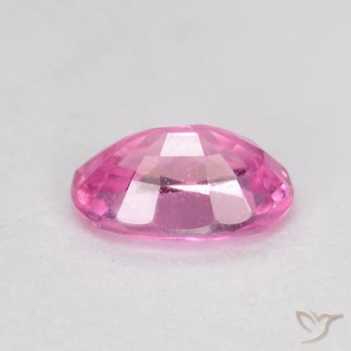 Zafiro Púrpura medio natural de 0.63 ct, Ovalada, VS-SI