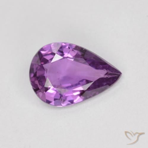 0.47ct Natural Violeta púrpura Zafiro, En forma de pera, VS