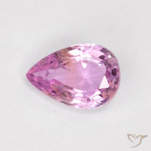 0.59ct Natural Rosado claro Zafiro, En forma de pera, VS