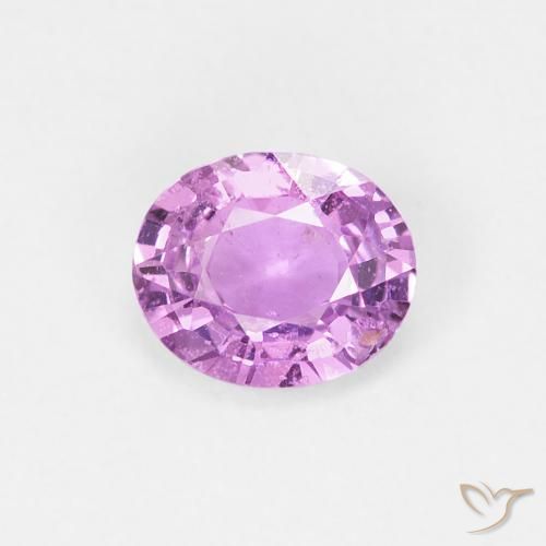 0.60ct Natural Púrpura violeta Zafiro, Ovalada, VS-SI
