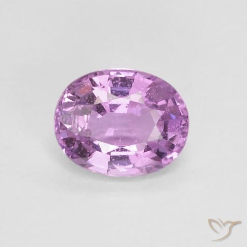 0.84ct Natural Púrpura violeta rosáceo Zafiro, Ovalada, VS-SI