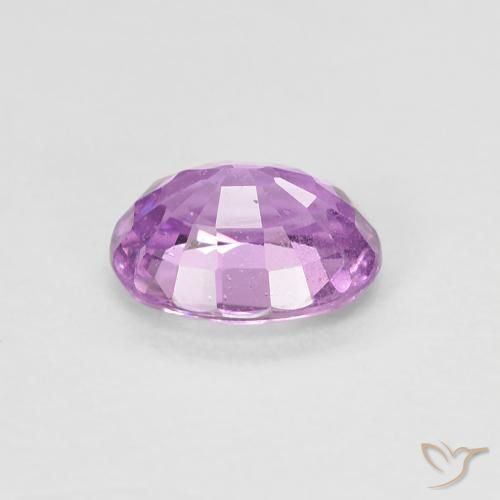Zafiro Púrpura violeta rosáceo natural de 0.84 ct, Ovalada, VS-SI