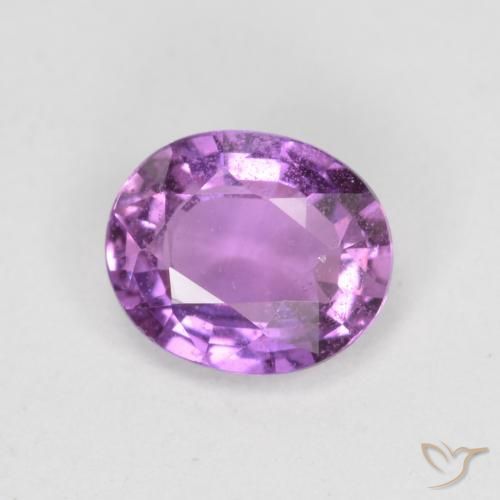 0.72ct Natural Púrpura eléctrico Zafiro, Ovalada, VS-SI