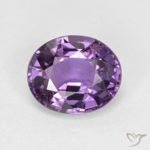 0.84ct Natural Violeta oscuro Zafiro, Ovalada, VS-SI