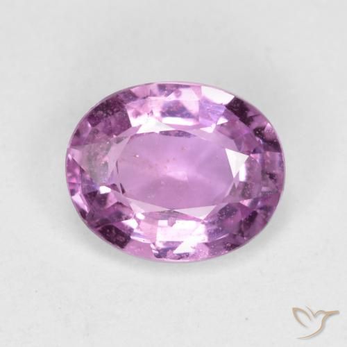 0.71ct Natural Púrpura violeta rosáceo Zafiro, Ovalada, VS-SI