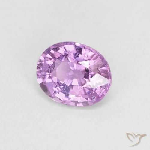 Zafiro Púrpura violeta natural de 0.64 ct, Ovalada, VS-SI