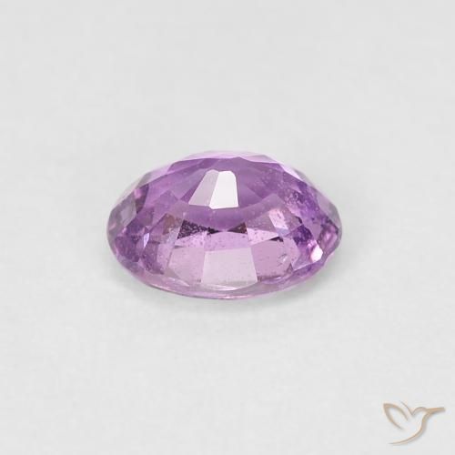 Zafiro Púrpura violeta natural de 0.64 ct, Ovalada, VS-SI