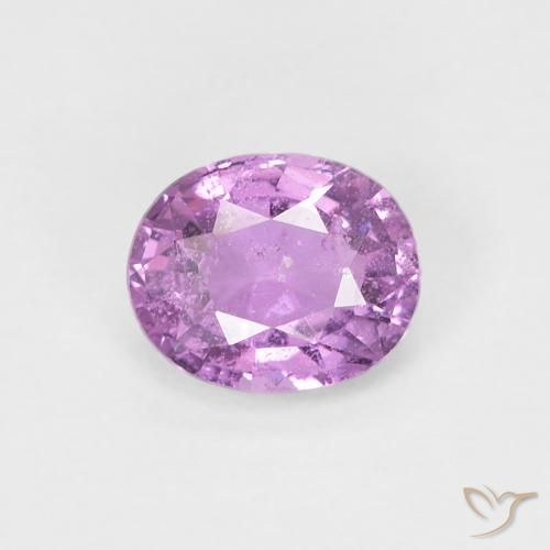 0.74ct Natural Púrpura medio Zafiro, Ovalada, VS-SI