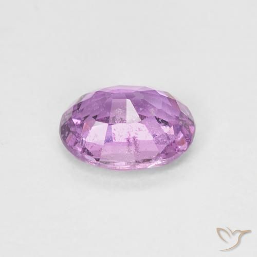 Zafiro Púrpura medio natural de 0.74 ct, Ovalada, VS-SI