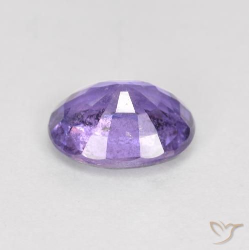 Zafiro Violeta real natural de 0.77 ct, Ovalada, VS-SI