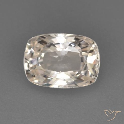 1.13ct Natural Dorado muy claro Zafiro, Forma Cojín, VVS-VS