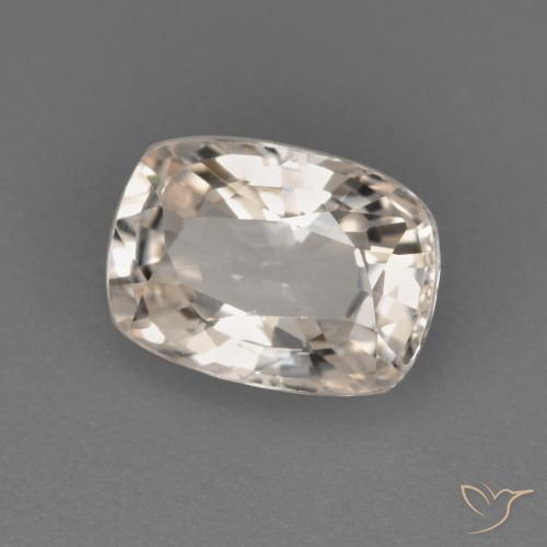Zafiro Dorado muy claro natural de 1.13 ct, Forma Cojín, VVS-VS