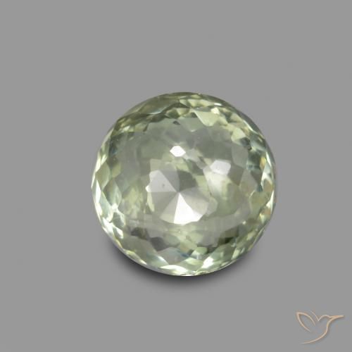 0.64ct Natural Verde medio Zafiro, Redondo, VS-SI