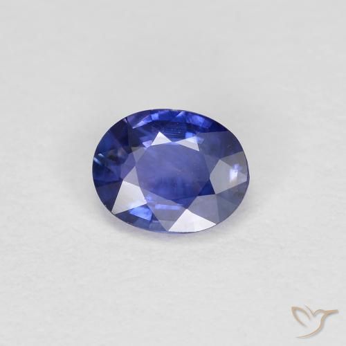 0.39ct Natural Azul violeta Zafiro, Ovalada, VS