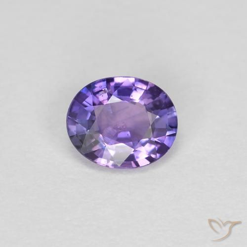 0.38ct Natural Violeta oscuro Zafiro, Ovalada, VS