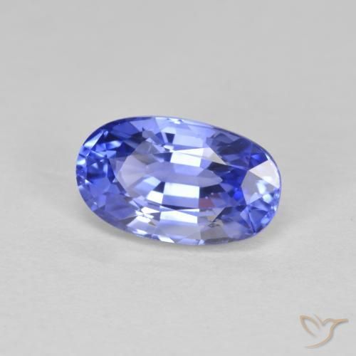Zafiro Azul violeta oscuro natural de 2.36 ct, Ovalada, VVS-VS