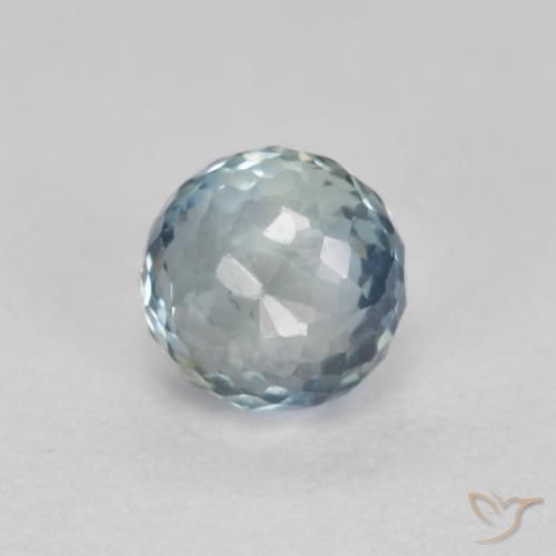 0.48ct Natural Azul claro Zafiro, Redondo, VS