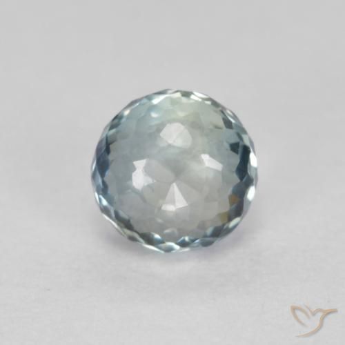 Zafiro Azul claro natural de 0.48 ct, Redondo, VS