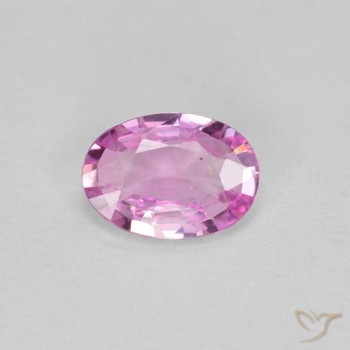 0.54ct Natural Rosado púrpura real claro Zafiro, Ovalada, VVS