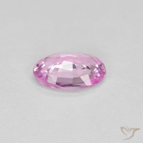Zafiro Rosado púrpura real claro natural de 0.54 ct, Ovalada, VVS